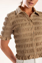 PICNIC AT SUNSET WOVEN TOP Flying Tomato