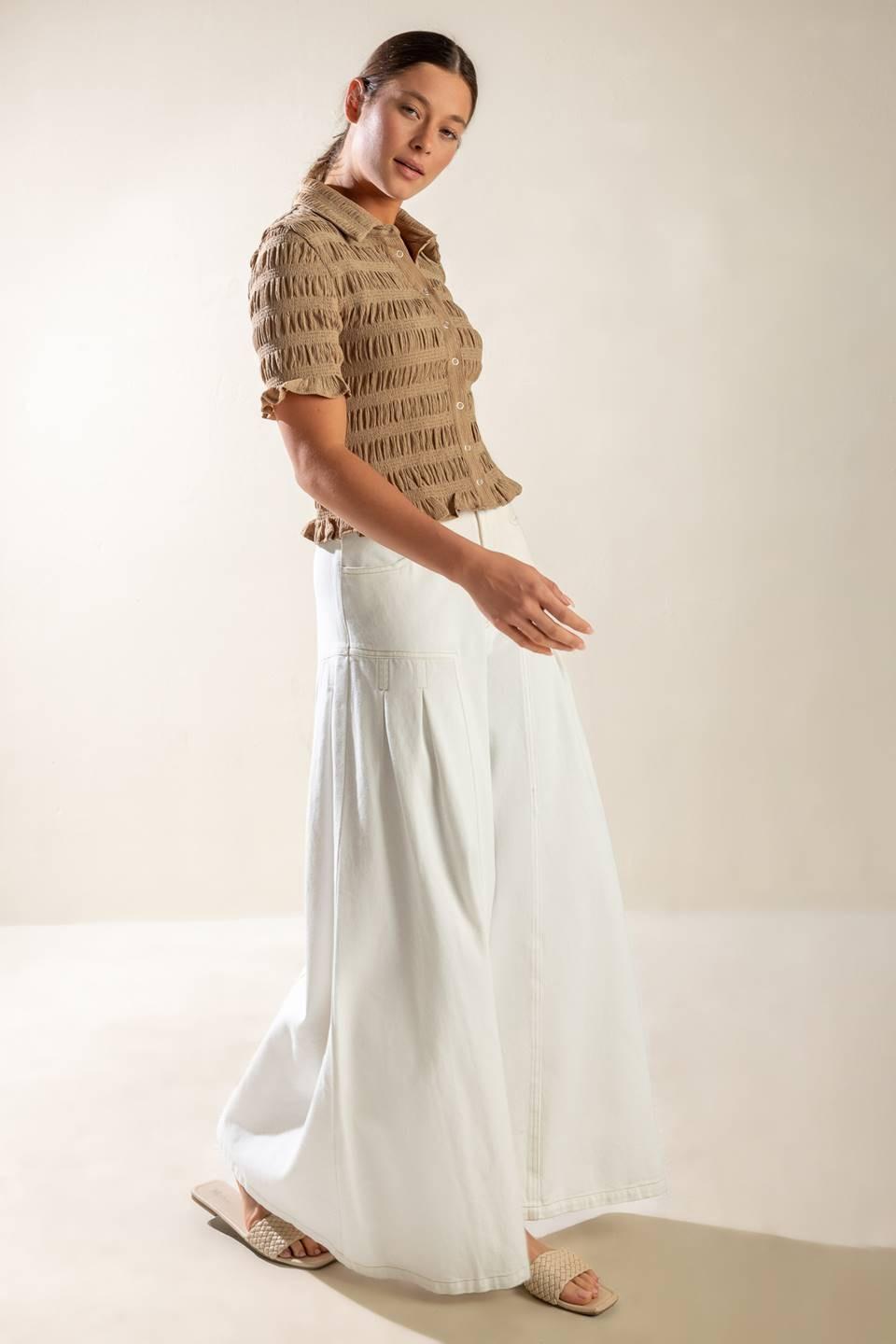 PICNIC AT SUNSET WOVEN TOP Flying Tomato