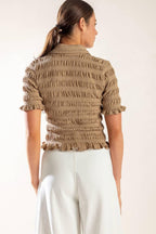 PICNIC AT SUNSET WOVEN TOP Flying Tomato