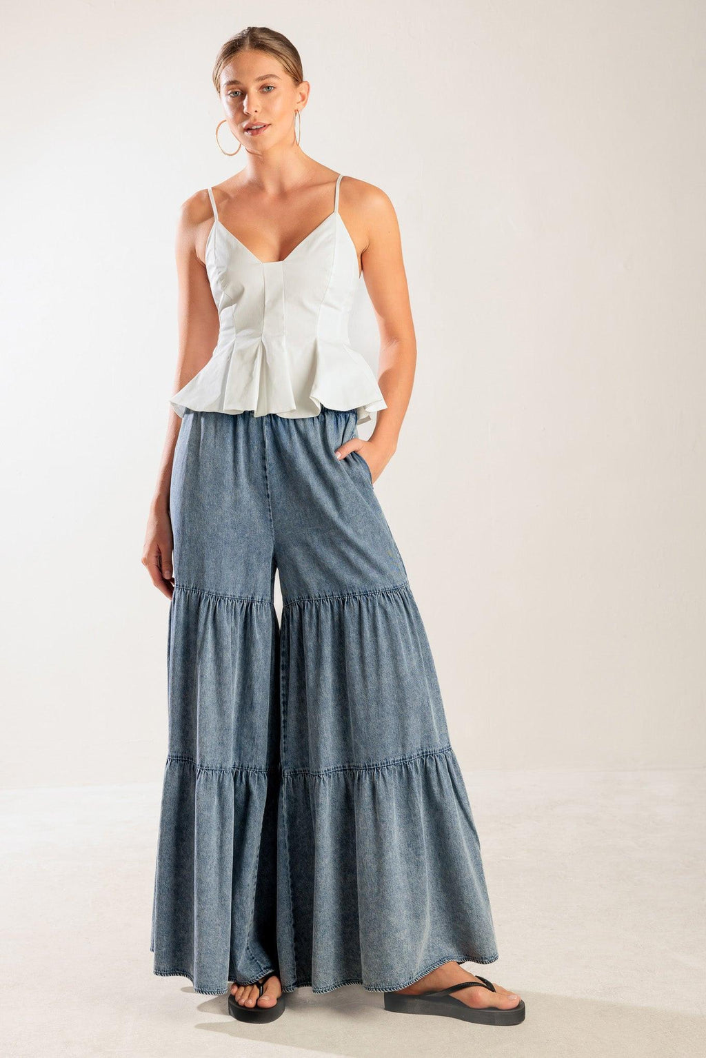 IT'S PERFECT TIMING WOVEN CAMI TOP Flying Tomato
