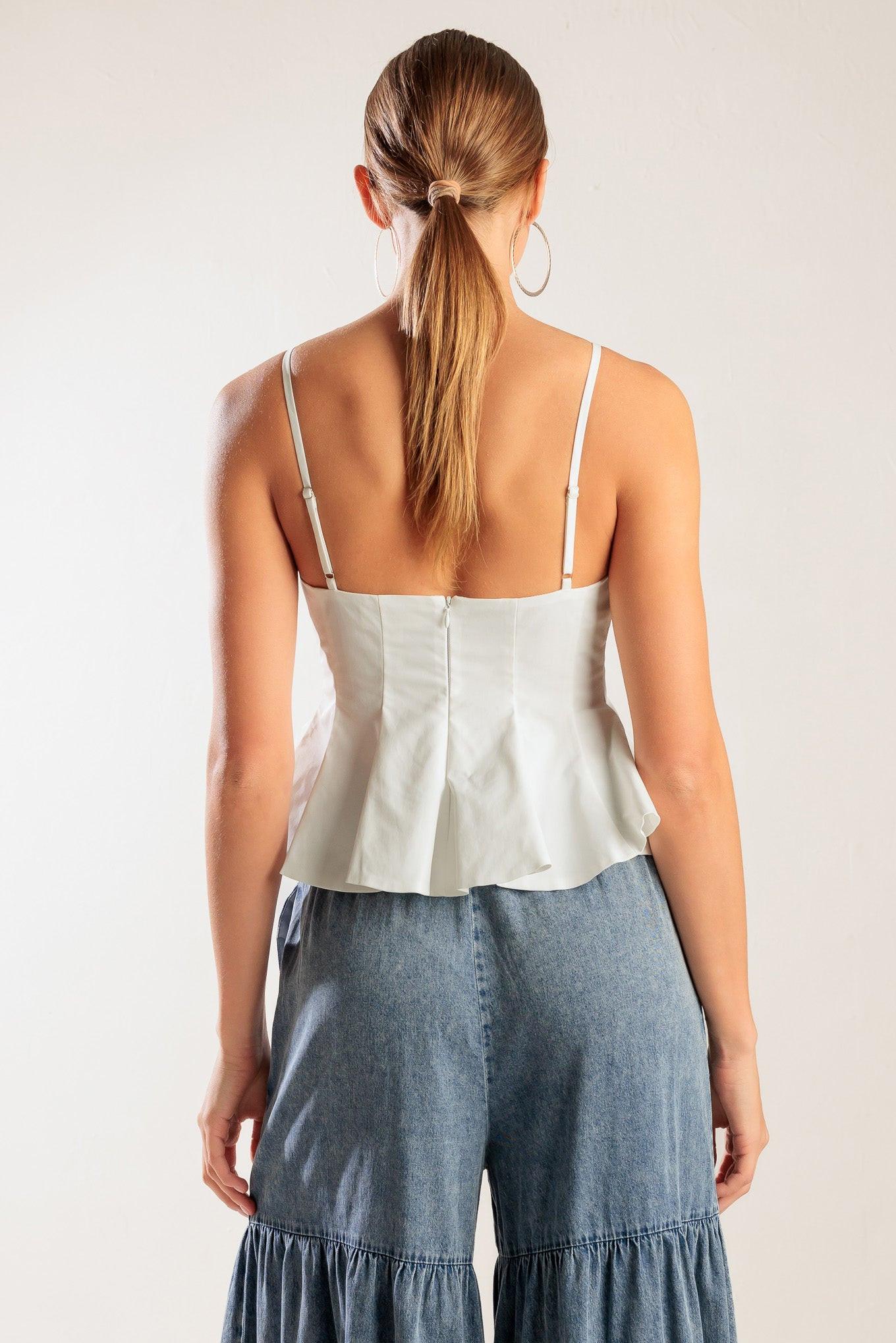 IT'S PERFECT TIMING WOVEN CAMI TOP Flying Tomato