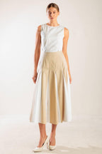 FIRST DATE WHITE WOVEN TOP Flying Tomato