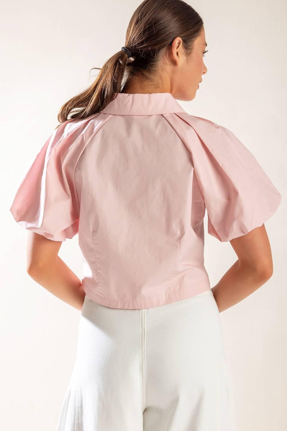 MEET YOU AT THE GARDEN WOVEN TOP Flying Tomato