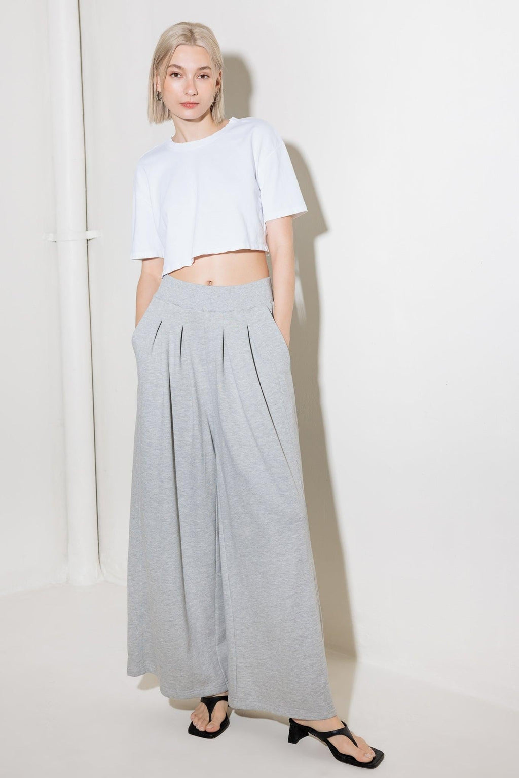 TRUST THE NOW IN KNIT TOP AND PANT SET Flying Tomato