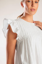 MEMORIES IN FOCUS WHITE WOVEN TOP Flying Tomato