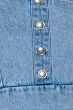 EVER SO SWEET LIGHT INDIGO DENIM TOP Flying Tomato