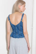 WHISPER SOFTLY BLUE DENIM TOP Flying Tomato