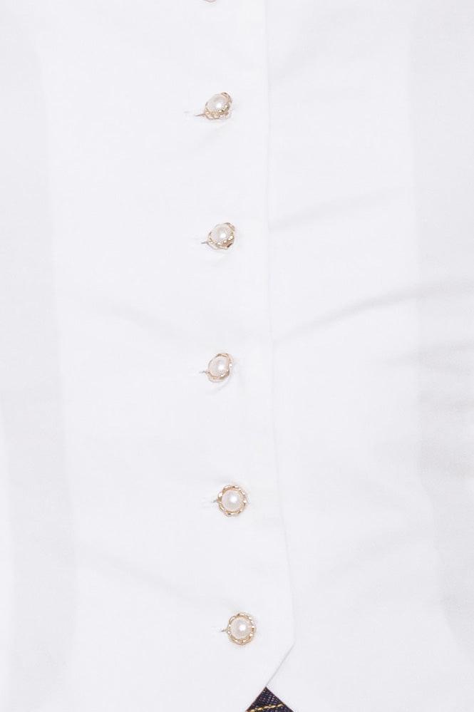 NEVER ORDINARY WHITE WOVEN TOP Flying Tomato