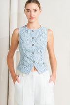 SWEET BUT STRONG WOVEN VEST Flying Tomato