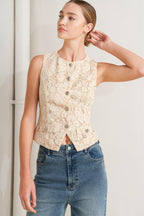 SWEET BUT STRONG WOVEN VEST Flying Tomato