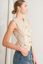 SWEET BUT STRONG WOVEN VEST Flying Tomato