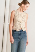 SWEET BUT STRONG WOVEN VEST Flying Tomato