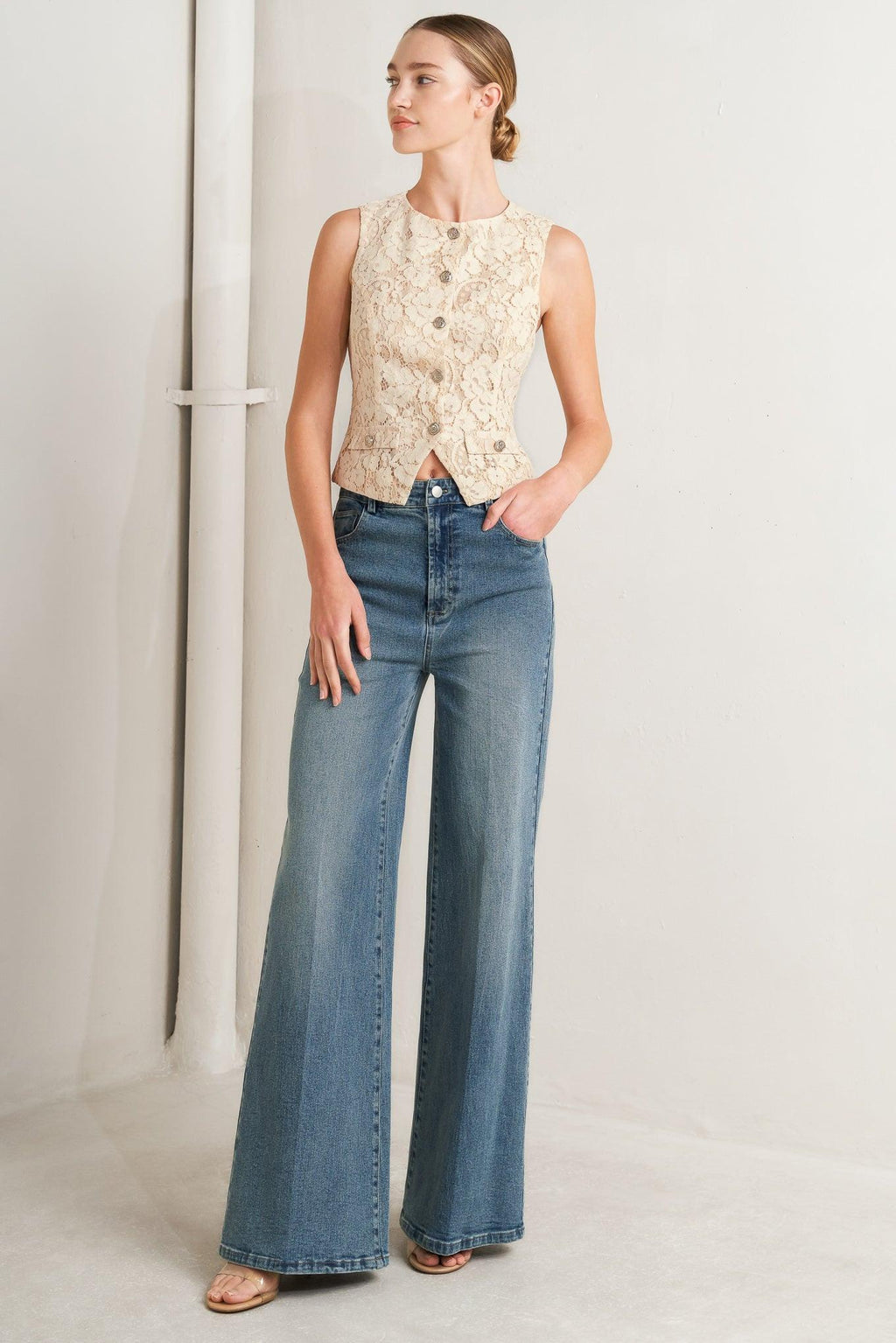 SWEET BUT STRONG WOVEN VEST Flying Tomato
