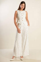 THINK LATER WOVEN LACE VEST Flying Tomato