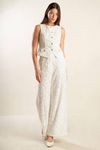 THINK LATER WOVEN LACE VEST Flying Tomato