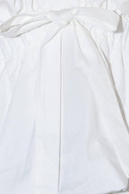 SLOW DOWN IN WHITE WOVEN TOP Flying Tomato