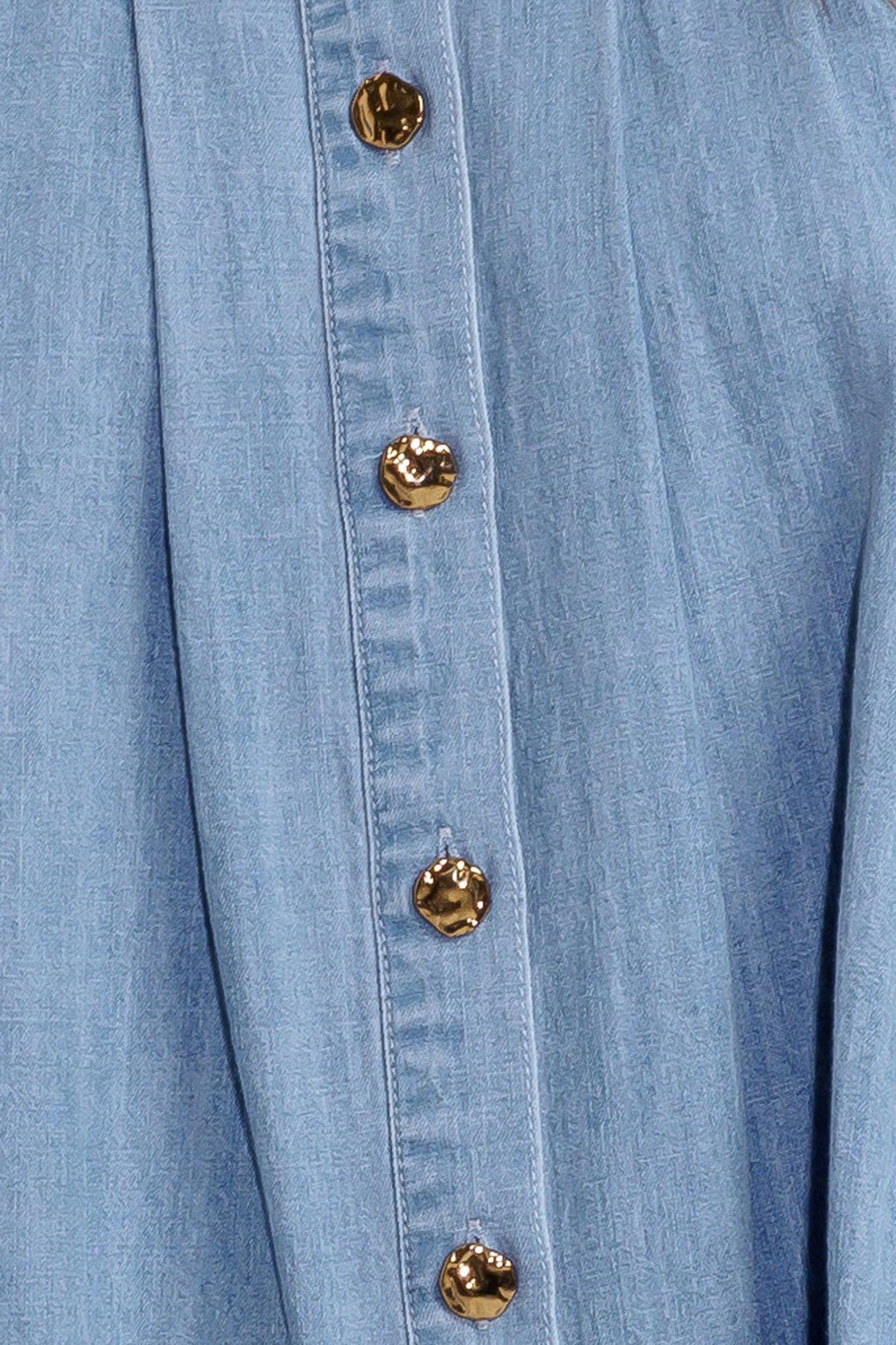 SERENITY HILL CHAMBRAY TOP Flying Tomato