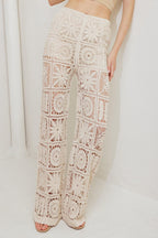 COASTAL BREEZE CROCHET VEST AND PANT SET Flying Tomato
