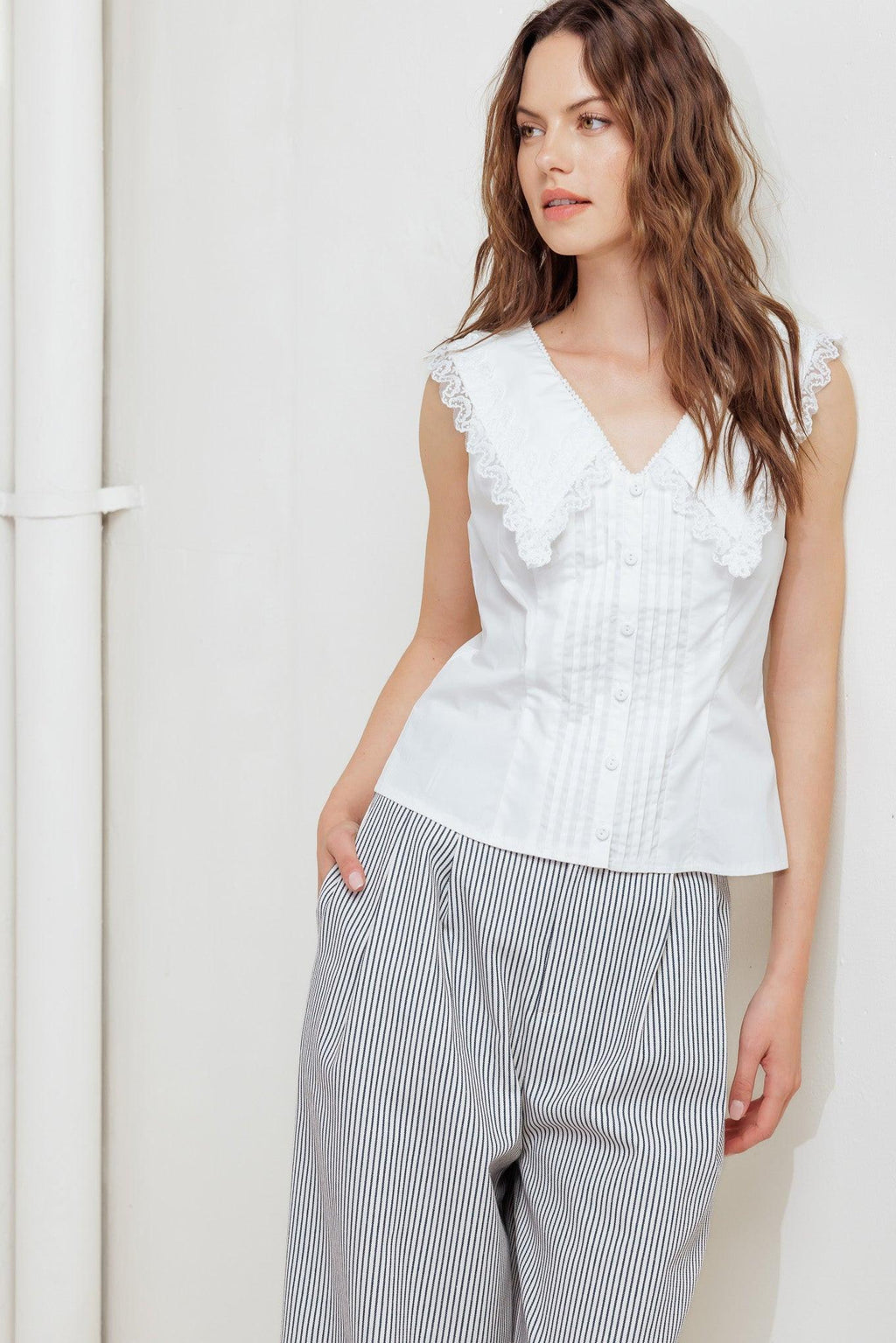 FRENCH MEADOW WOVEN TOP Flying Tomato