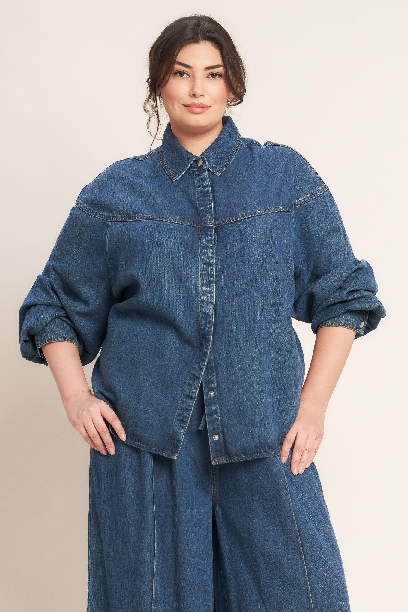 OFFLINE EDGE INDIGO DENIM TOP Flying Tomato