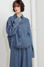 OFFLINE EDGE INDIGO DENIM TOP Flying Tomato