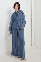 OFFLINE EDGE INDIGO DENIM TOP Flying Tomato