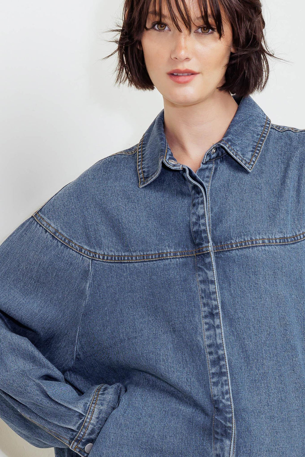OFFLINE EDGE INDIGO DENIM TOP Flying Tomato