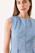 LUNA FLARE WOVEN TOP Flying Tomato