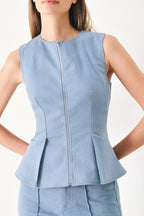 LUNA FLARE WOVEN TOP Flying Tomato