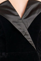 MIDNIGHT VELVET FLARE TOP Flying Tomato