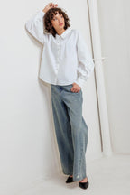 WHITE NOISE SOLID WOVEN TOP Flying Tomato