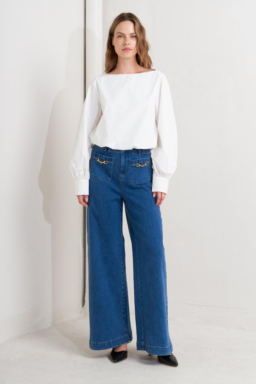 LAUREN TOUCH WOVEN TOP Flying Tomato