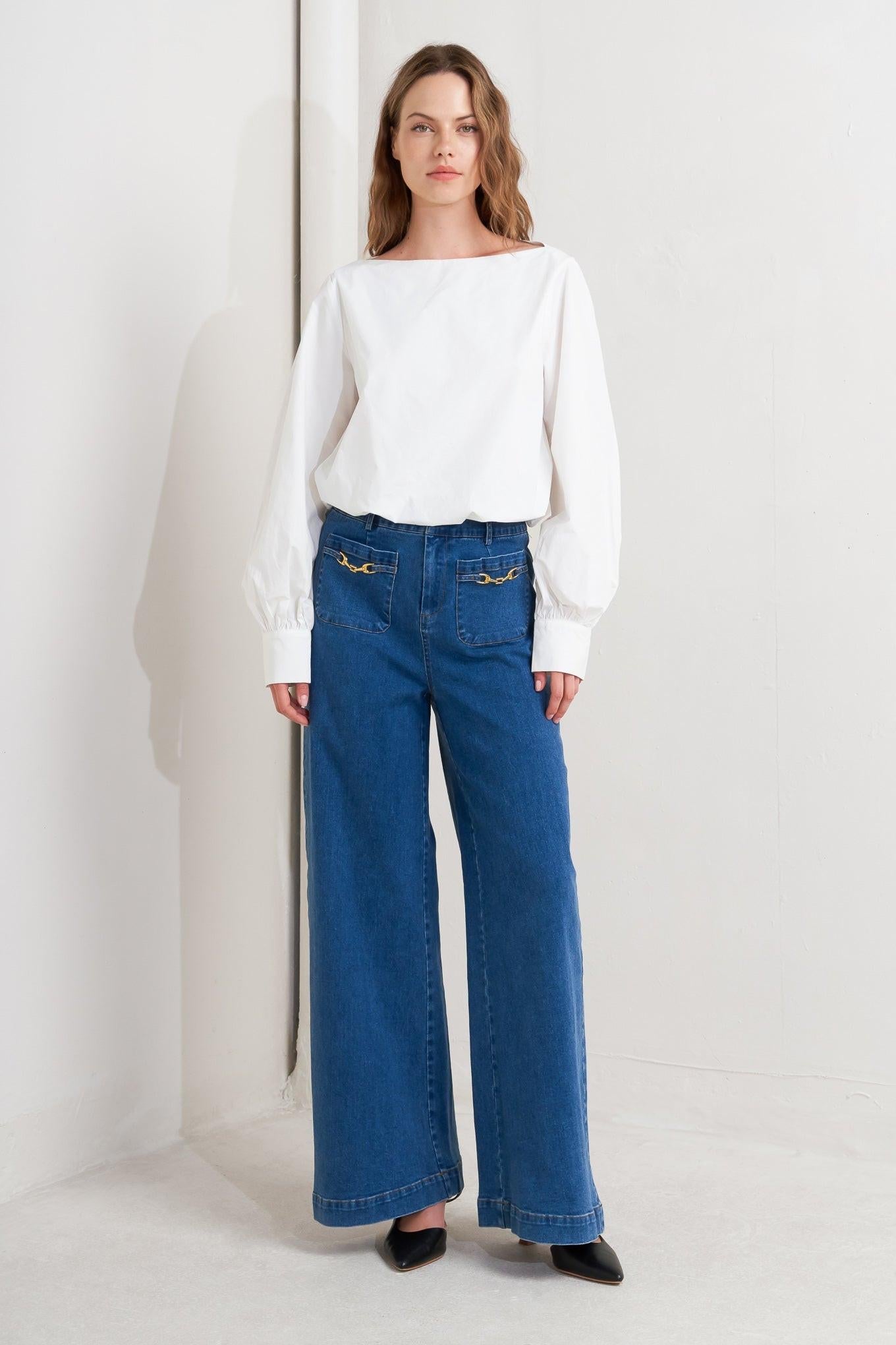LAUREN TOUCH WOVEN TOP Flying Tomato