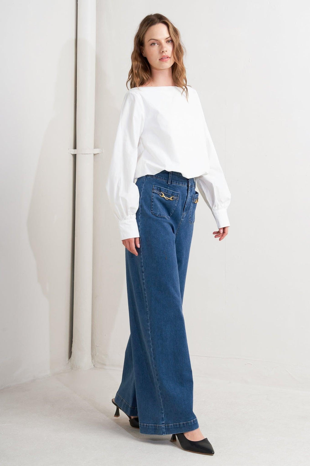 LAUREN TOUCH WOVEN TOP Flying Tomato