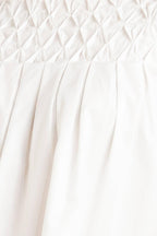 WHITE DREAM PUFF WOVEN TOP Flying Tomato