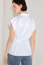 MODERN POISE WOVEN TOP Flying Tomato