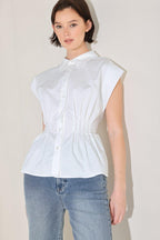 MODERN POISE WOVEN TOP Flying Tomato