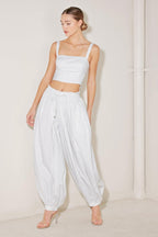 OCEAN BREEZE WOVEN CROP TOP Flying Tomato