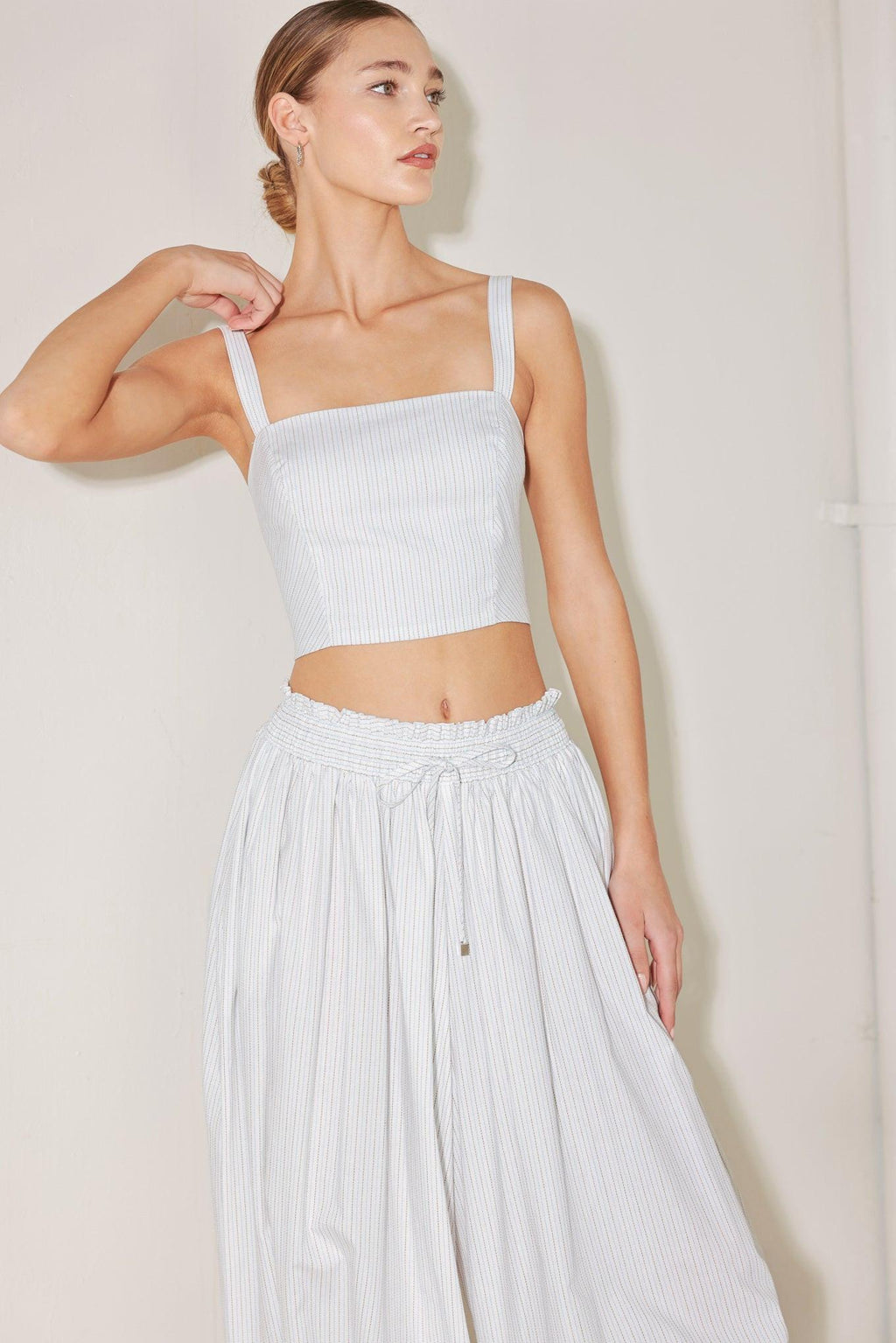 OCEAN BREEZE WOVEN CROP TOP Flying Tomato