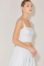 OCEAN BREEZE WOVEN CROP TOP Flying Tomato