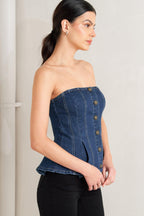 URBAN FABLE DENIM TOP Flying Tomato