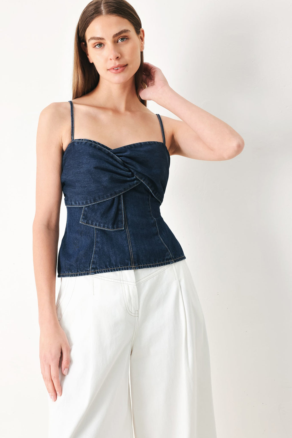 SWEET KISS DENIM TOP Flying Tomato