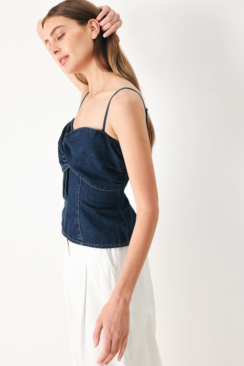 SWEET KISS DENIM TOP Flying Tomato