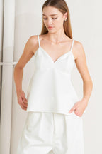 MINIMAL MOOD WOVEN CAMI TOP Flying Tomato