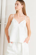 MINIMAL MOOD WOVEN CAMI TOP Flying Tomato