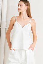 MINIMAL MOOD WOVEN CAMI TOP Flying Tomato