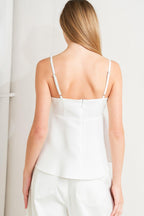 MINIMAL MOOD WOVEN CAMI TOP Flying Tomato