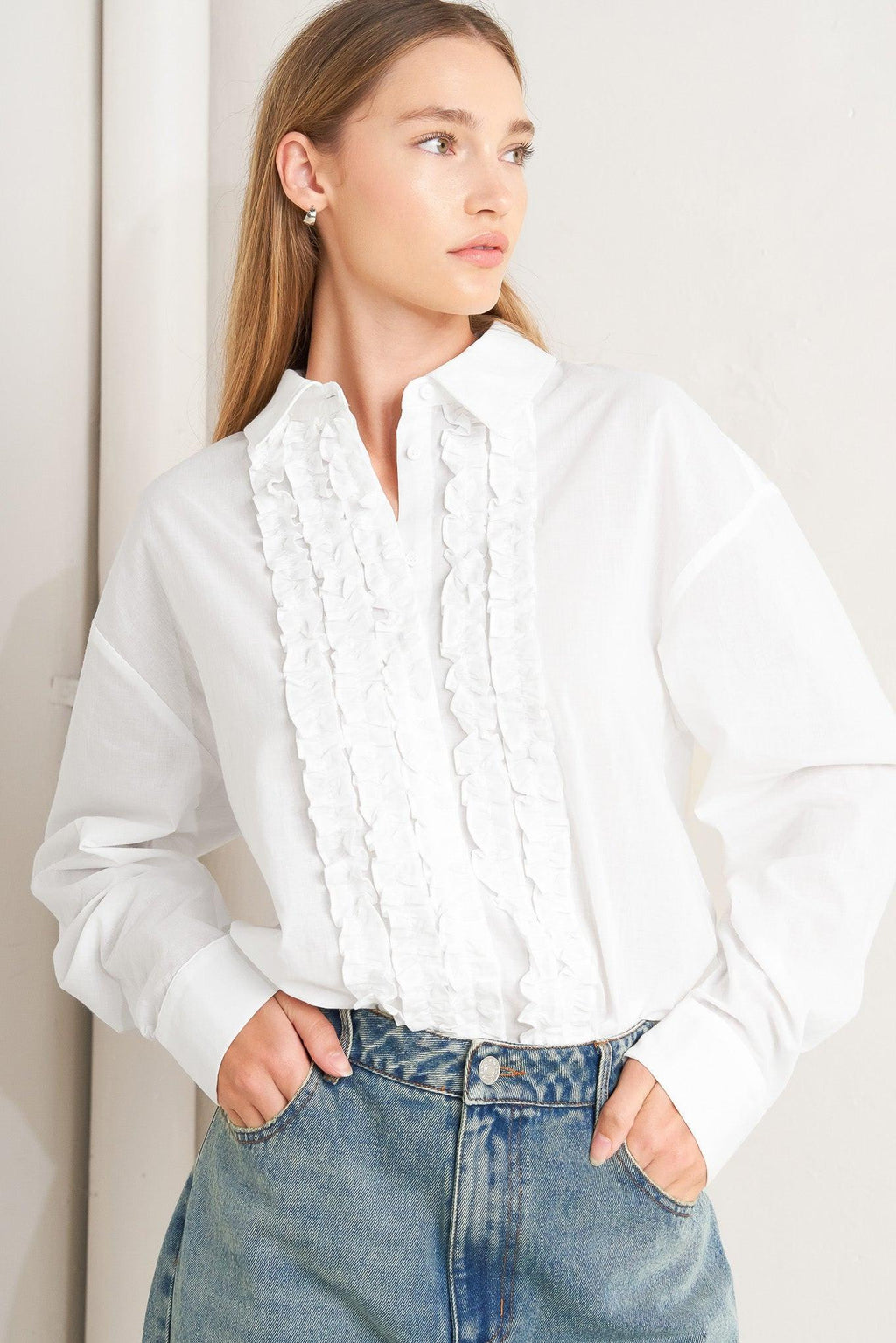 MODERN MUSE WOVEN TOP Flying Tomato