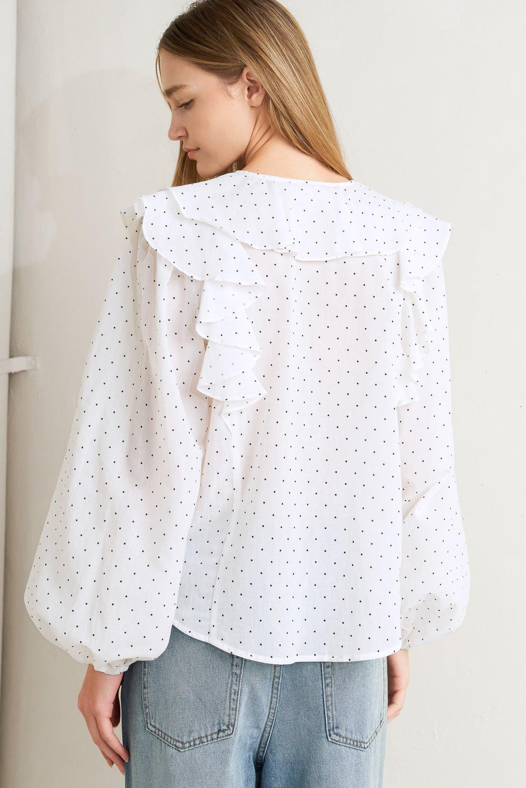 MADE OF DREAMS POLKA DOT WOVEN TOP Flying Tomato
