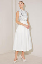 CAFÉ NOIR POLKA WOVEN TOP Flying Tomato
